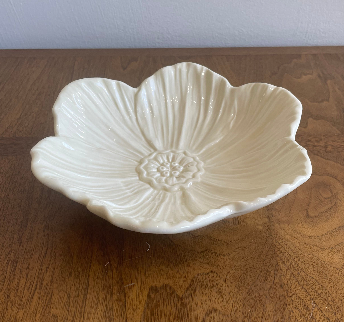 Arhaus Cream Ceramic Plate 8"