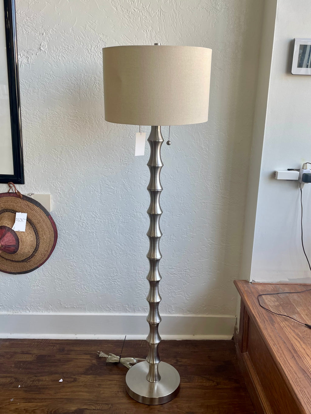 Modern Brushed Nickel Lamp Shade