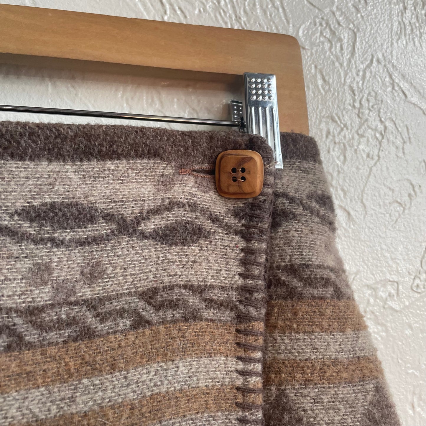 Wool Wrap Mini Skirt | Size 13/14