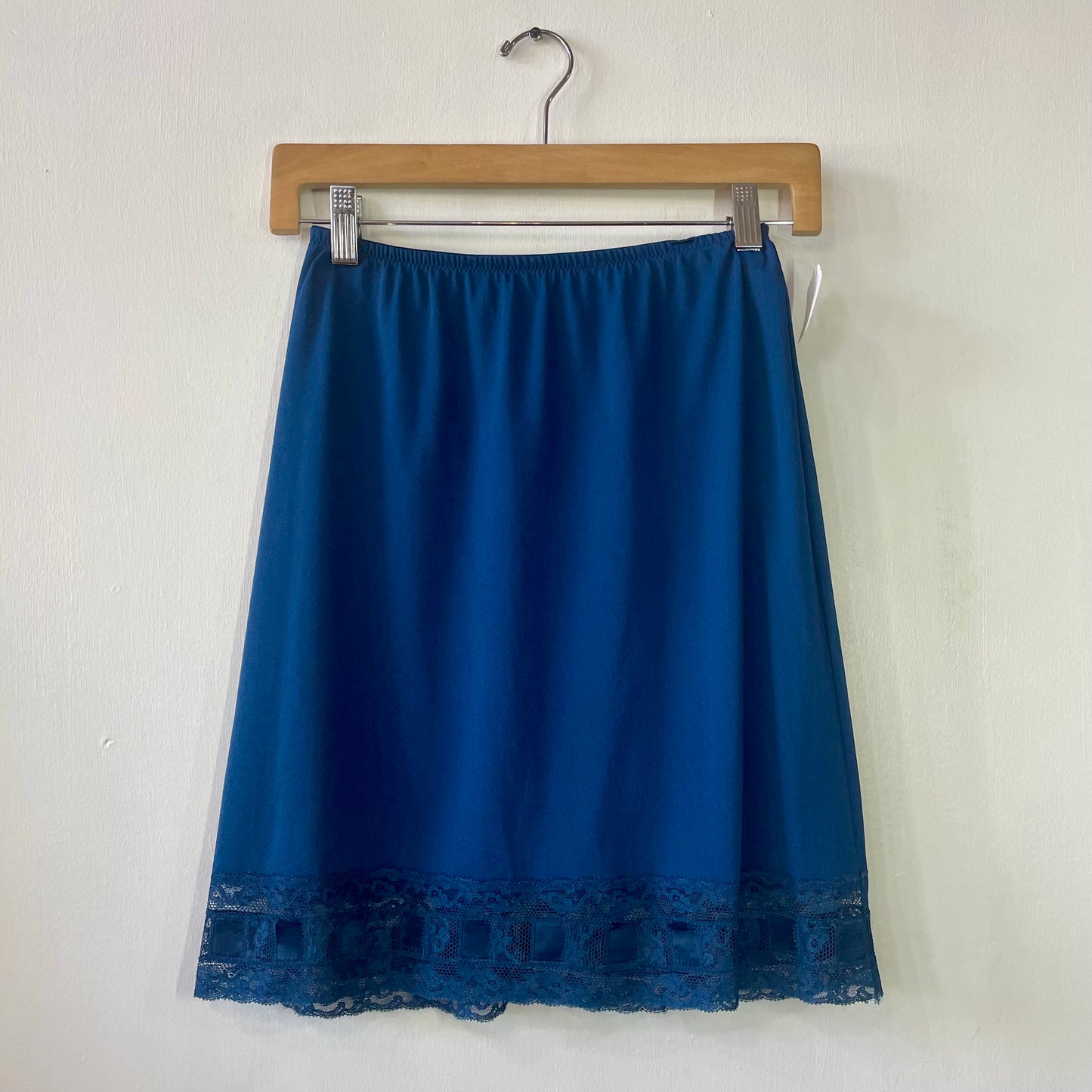 60s Vanity Fair Midnight Blue Slip Skirt