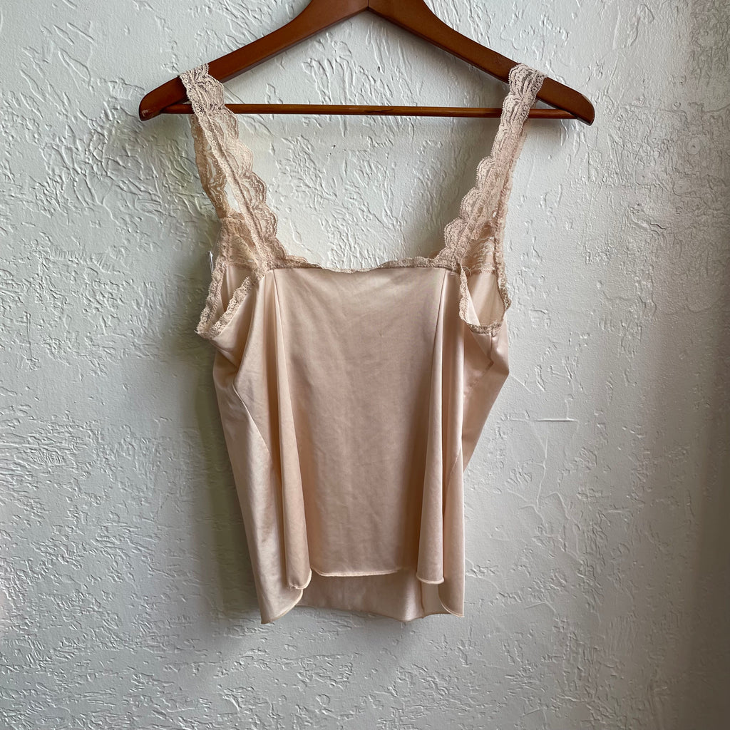 Champagne Colored Lace Slip Cami | Large