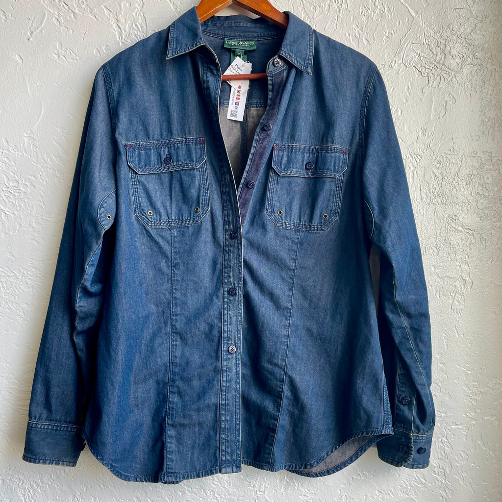 Ralph Lauren Denim Button Down Shirt | Medium