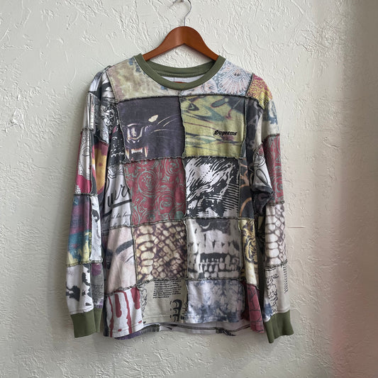 Supreme Mosaic Patchwork Longsleeve | Medium