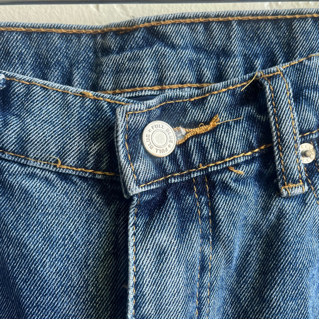 Full Blue Denim Jean Shorts | Size 32