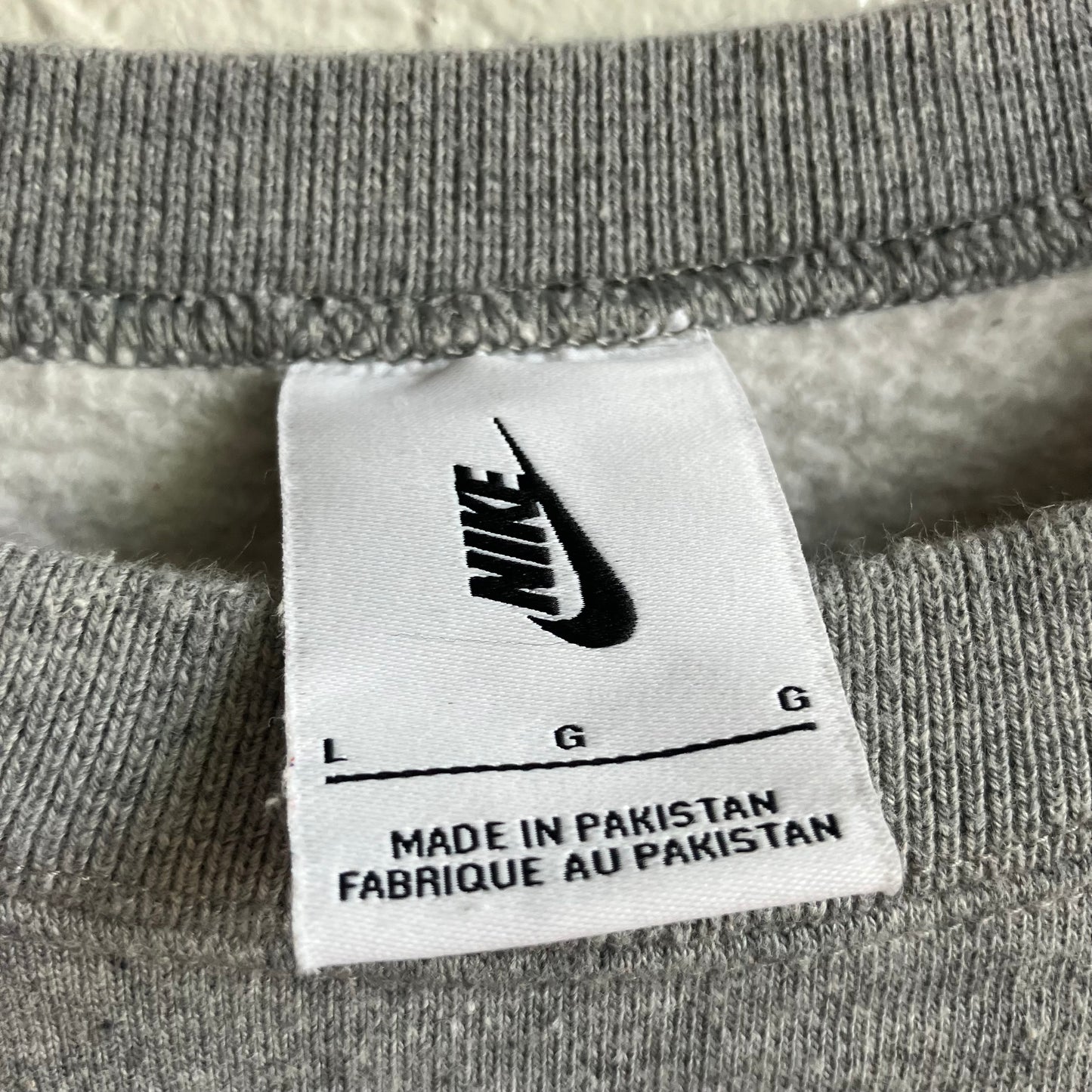 Grey Nike Crewneck Sweater Size | Large