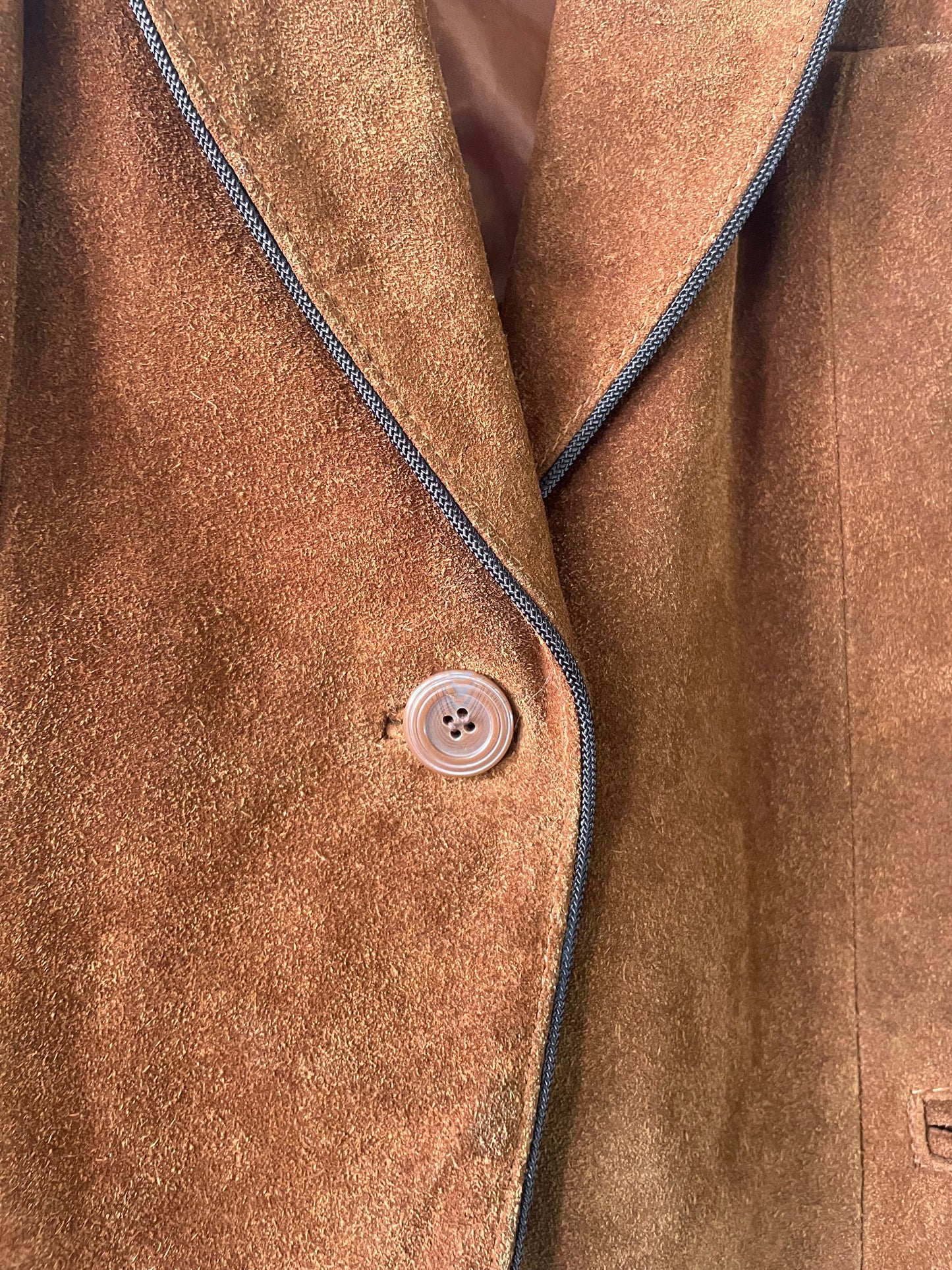 1970’s Suede Burnt Orange Blazer Jacket