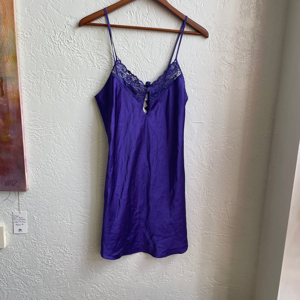 Purple Lace Detailed Lingerie Dress | Medium