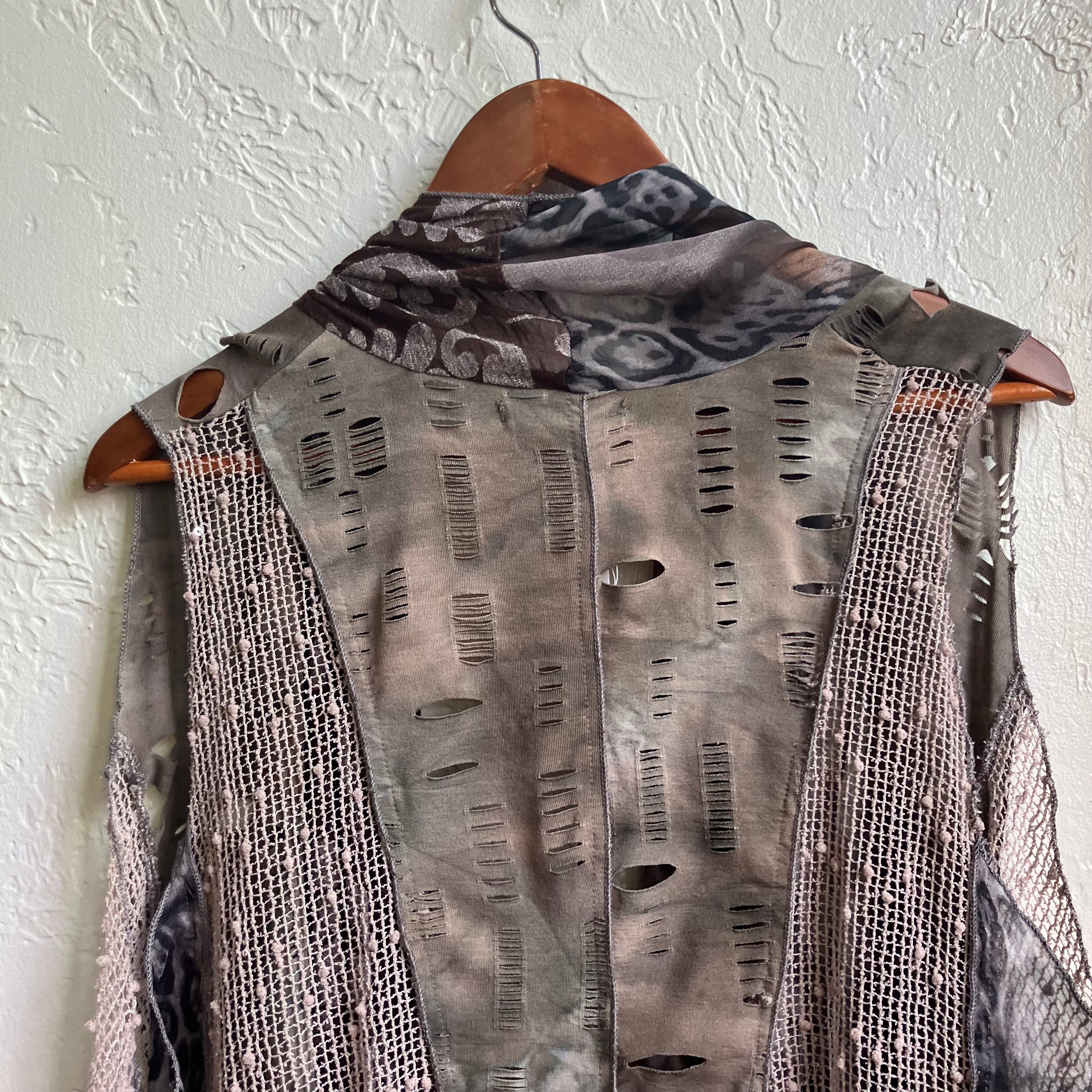Patchwork Multi Print Cardigan | XL