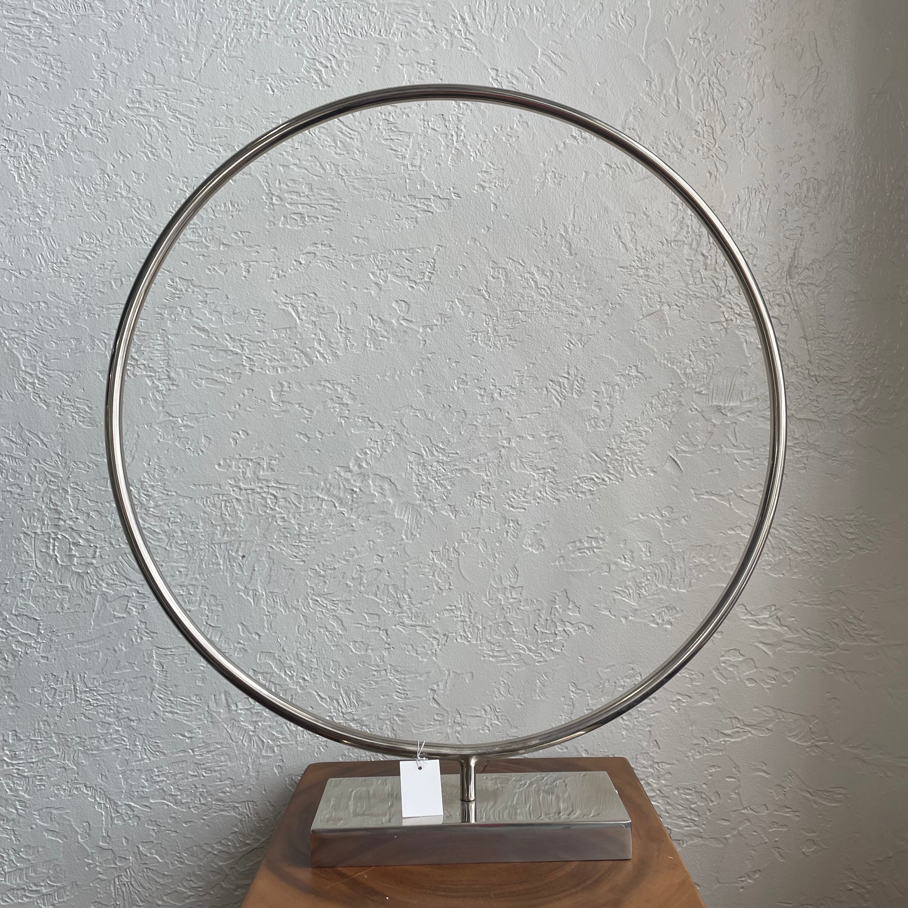 Pottery Barn Large Metal Circular Ring Sculpture