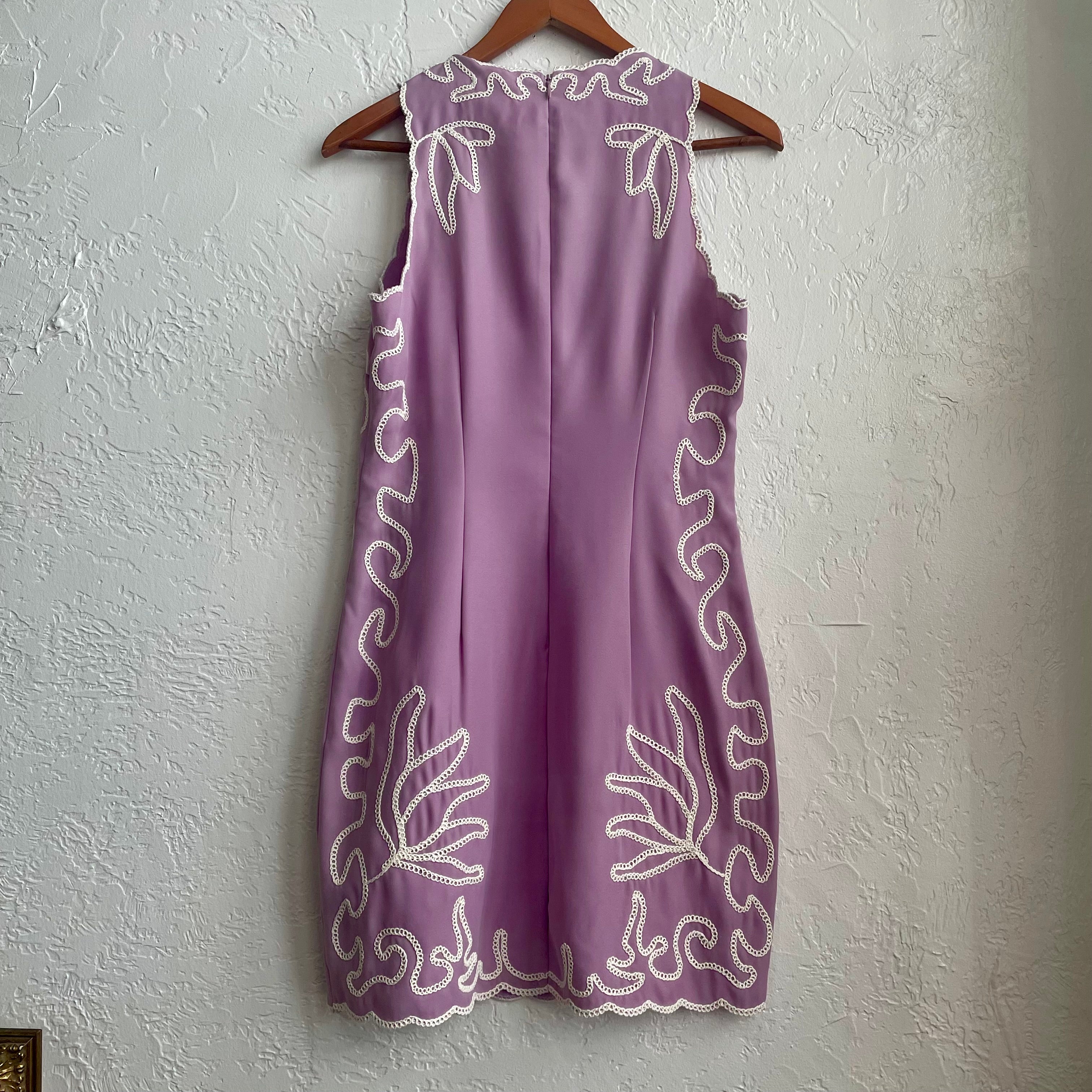 Avec Les Filles Embroidered Seahorse Sleeveless Minidress | Size 6