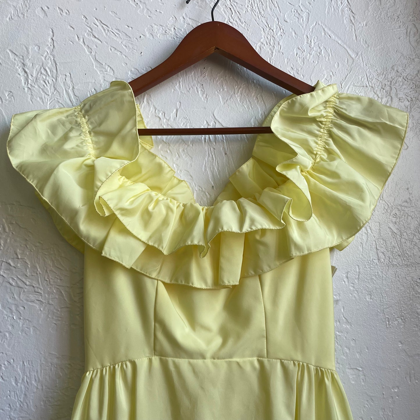 70’s Yellow Party Dress | Small