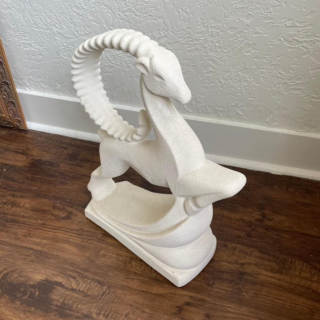 Royal Haeger Leaping Gazelle Antelope Ibex Art Deco Statue