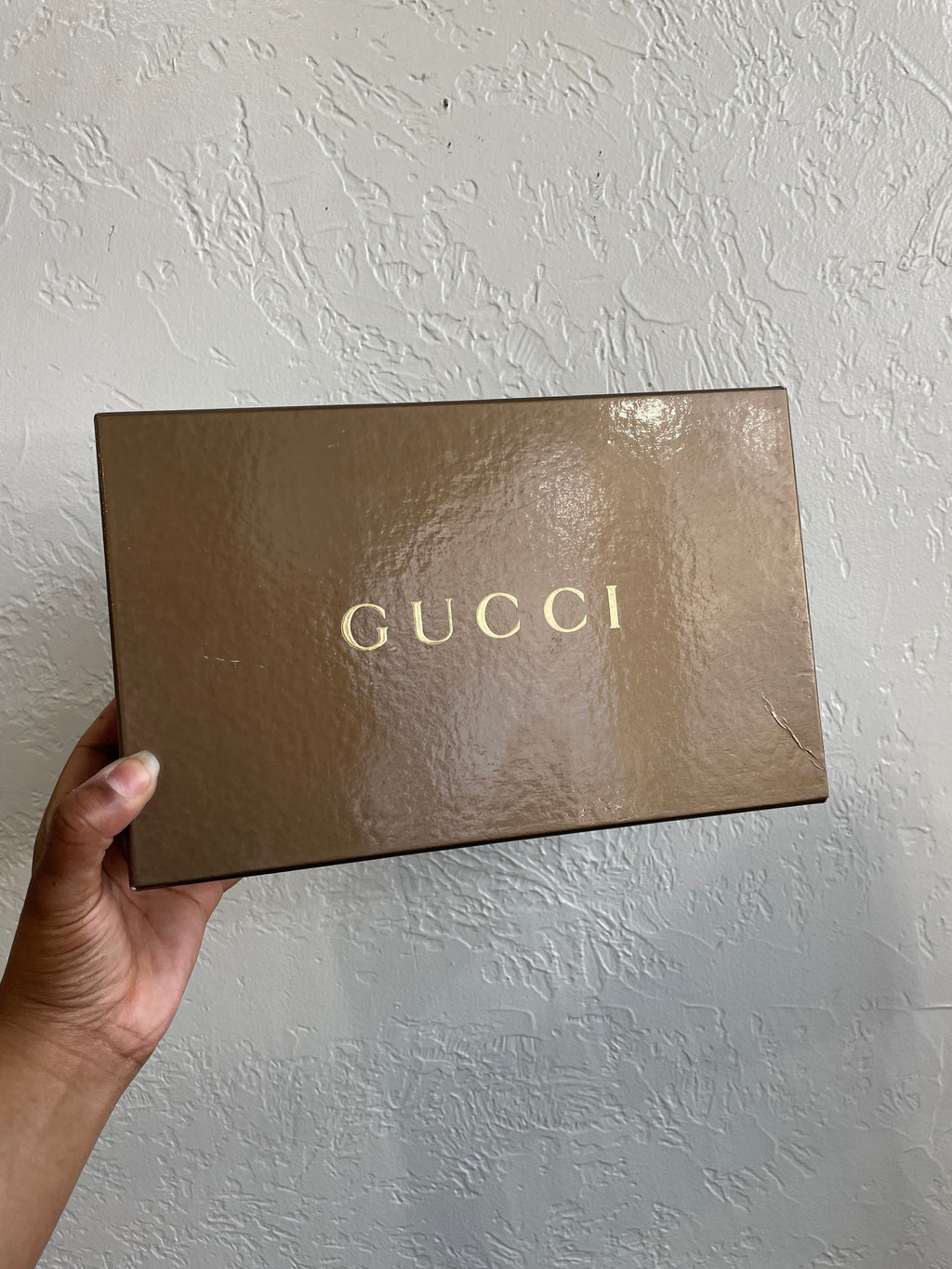 Gucci GG Logo Beige Wedge Sandals | Size 9