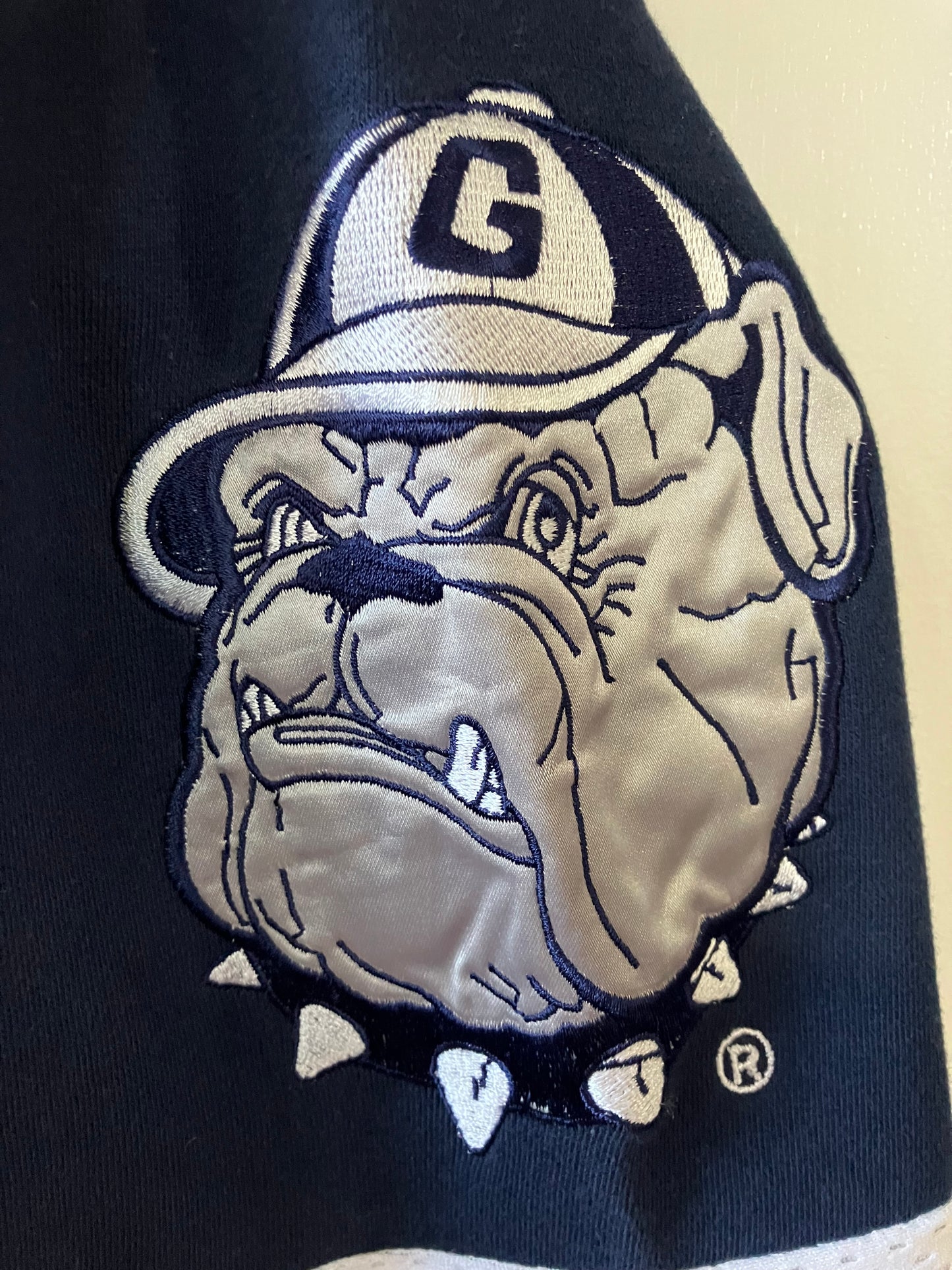 NWT Vintage Georgetown Hoyas Bulldog Logo Jersey Sportswear Match 1 90s XXL