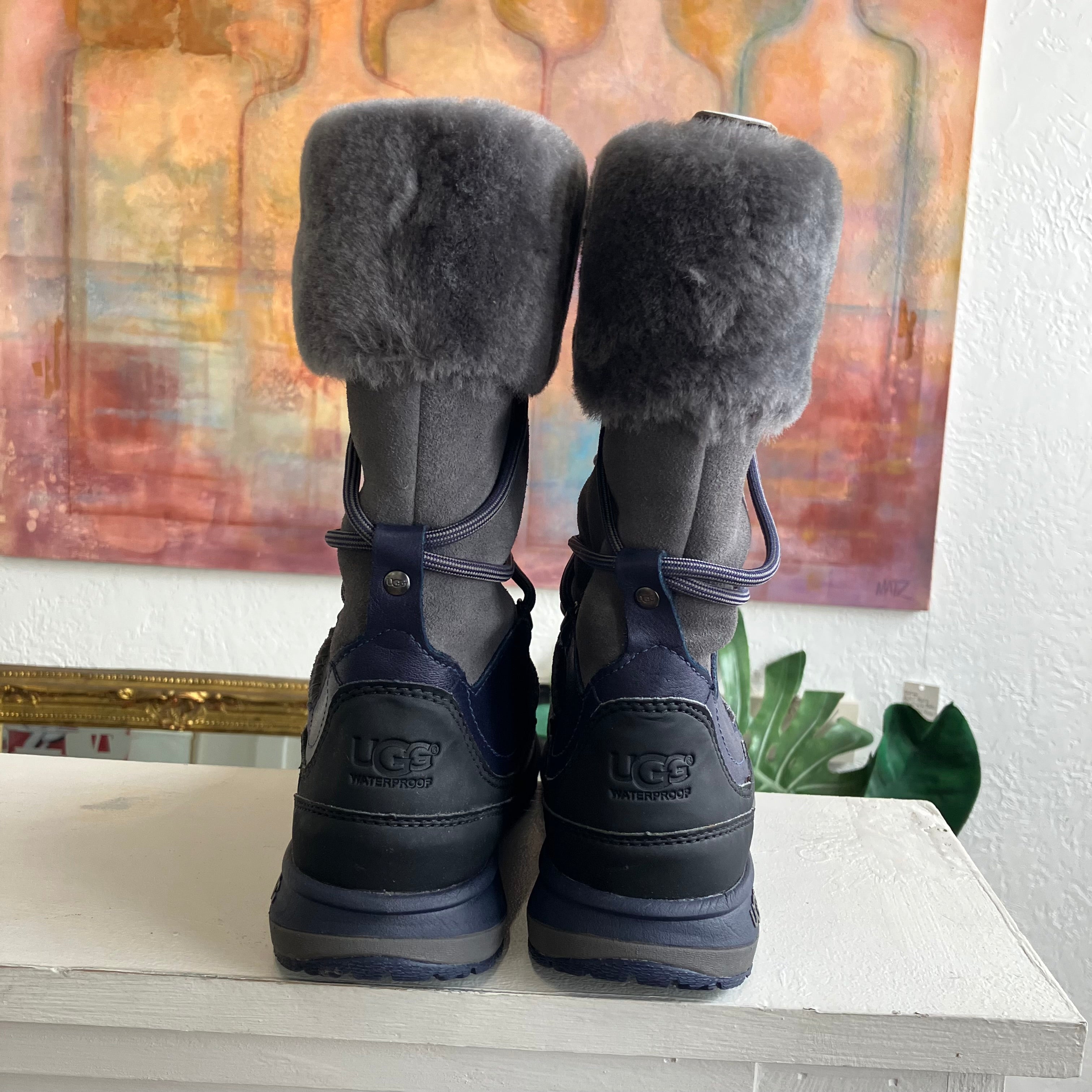 UGG Orellen Waterproof Winter Grey Boots Size 7