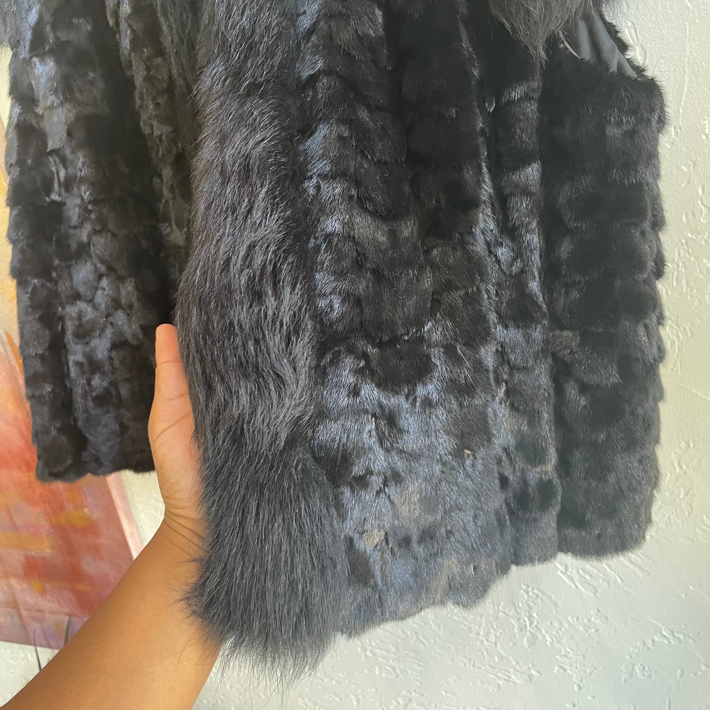 Saga Mink Vest and Fox Collar | Size XL
