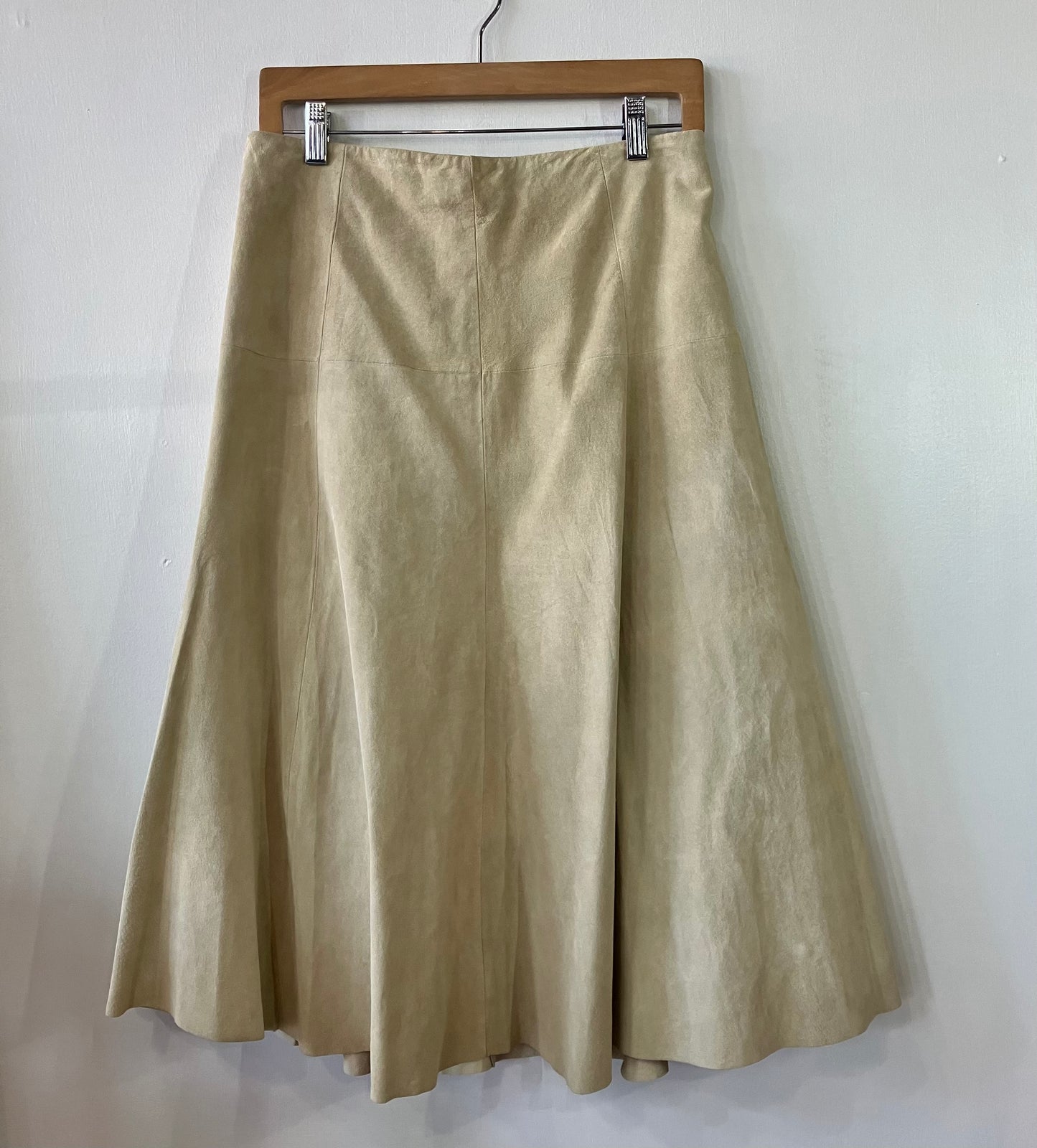 Vintage Eddie Bauer Suede Leather Skirt Medium NWT