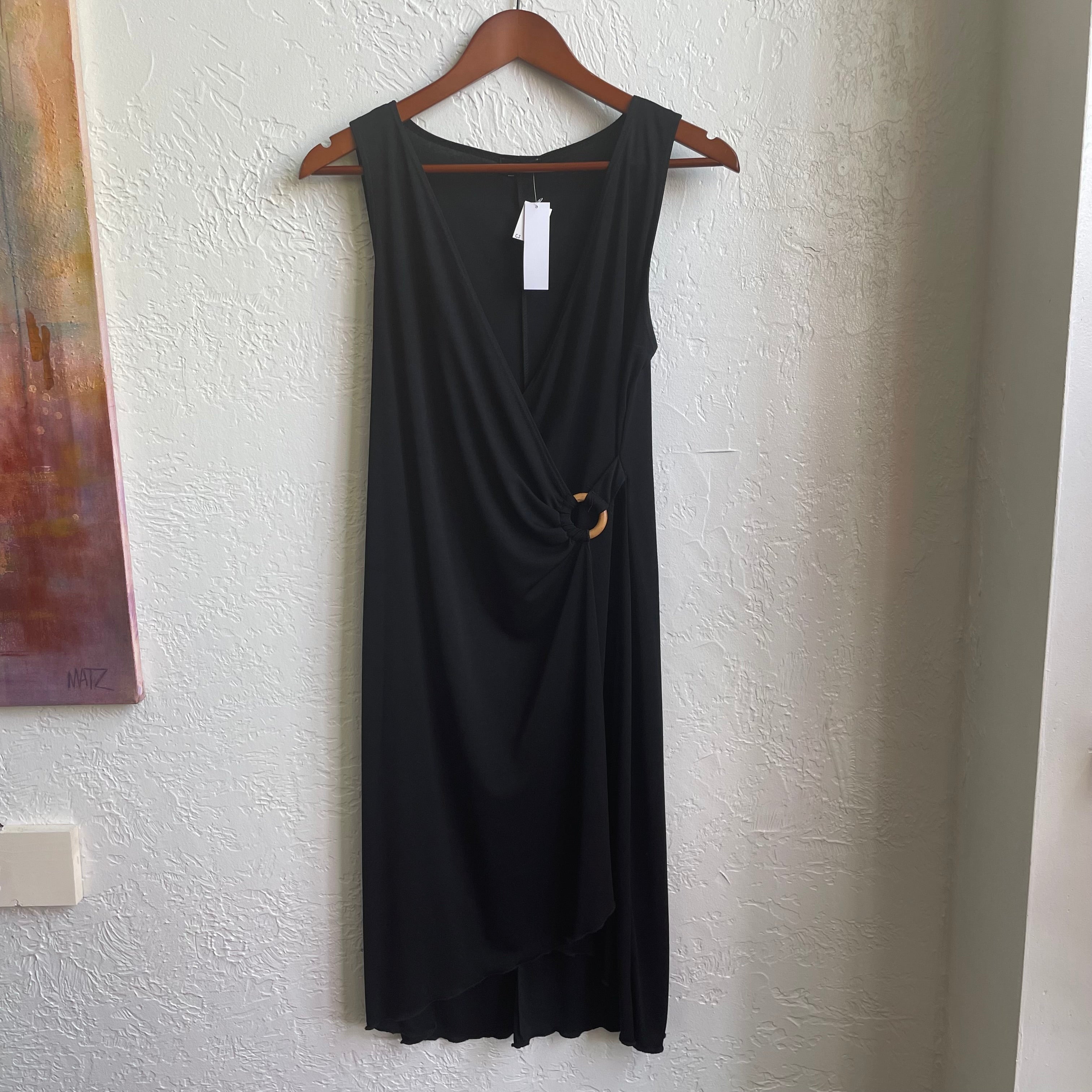 90’s Black Midi Cross Dress