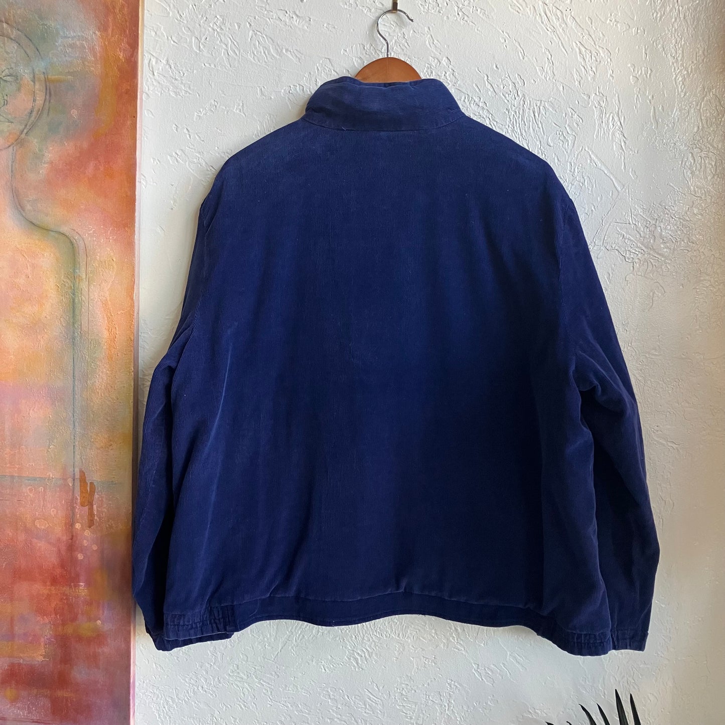 Blue Corduroy Reversible Jacket Large