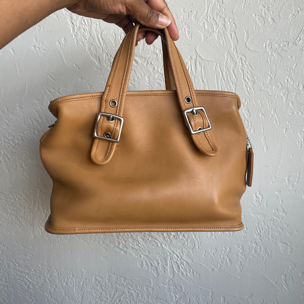 Coach Camel Legacy Satchel 2001 #9063