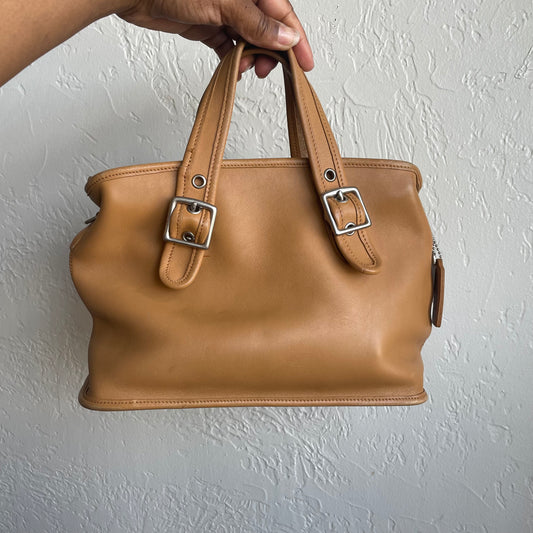 Coach Camel Legacy Satchel 2001 #9063