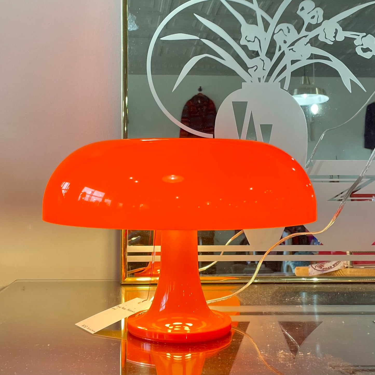 Nessino Orange Mushroom Table Lamp