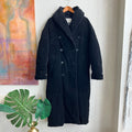 Saks 5th Avenue Velvet Down Double Breasted Puffer Long Coat | Medium