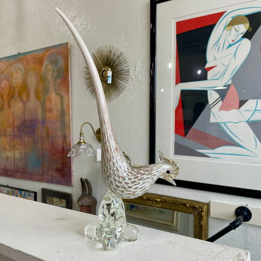 Murano Glass Pheasant Bird Art
