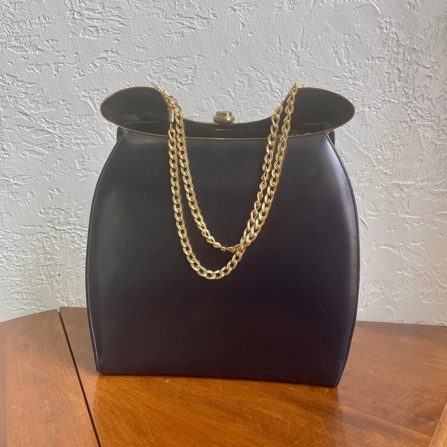 Vintage Patent Leather Evening Bag