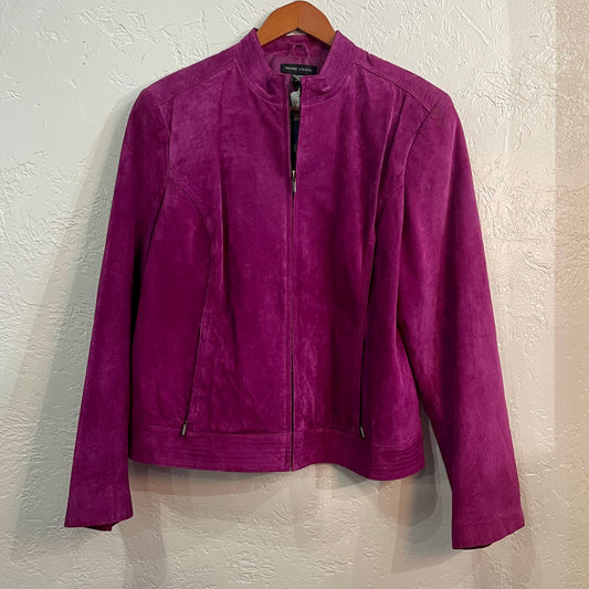 Valerie Steven’s Magenta Suede Jacket | XL