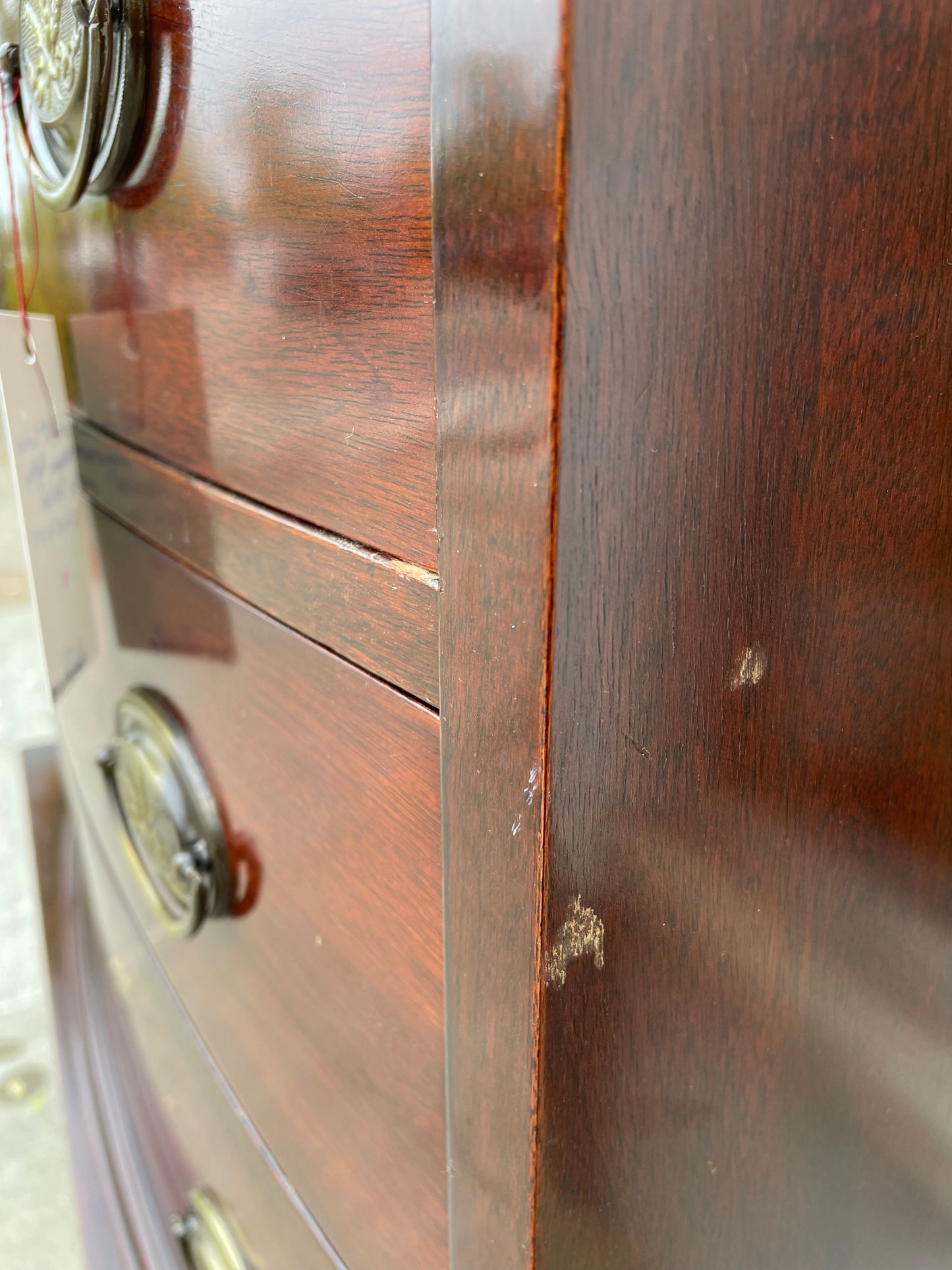 Early 20th Century Mahogany Highboy Dresser by Johnson Grand Rapids