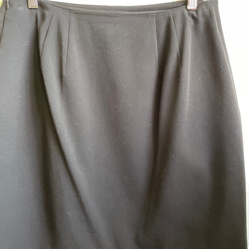 Apostrophe Black Eye Lit Seude Mini  Skirt With Silver Holes | Medium