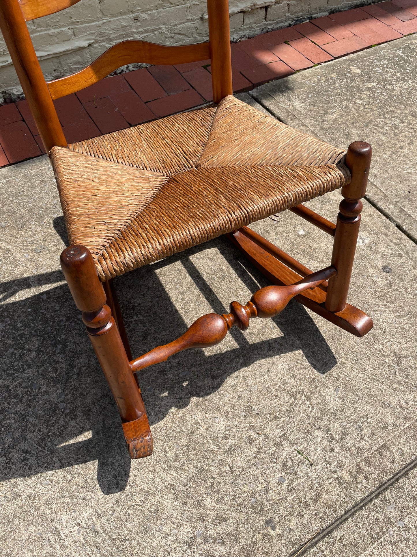 Antique Ladder Back Rocking Chair