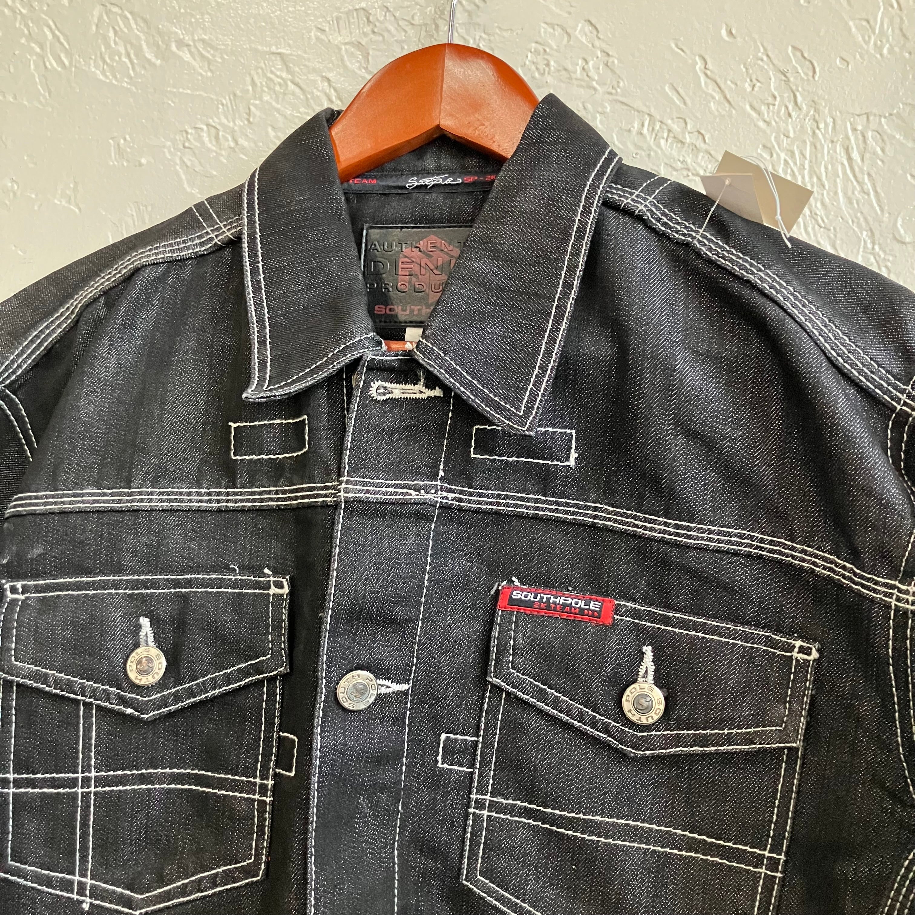 Y2K South Pole Denim Jacket Medium