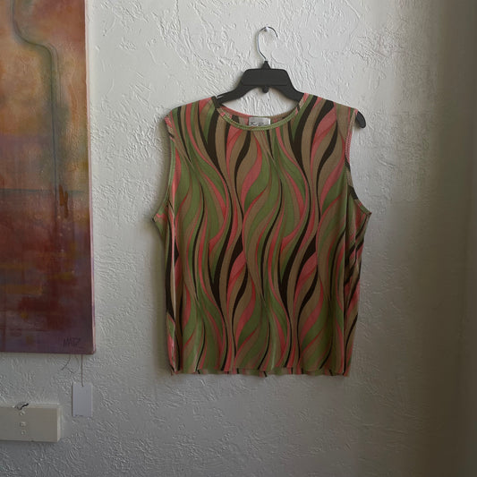 Sleeveless Multicolored Tank | XL
