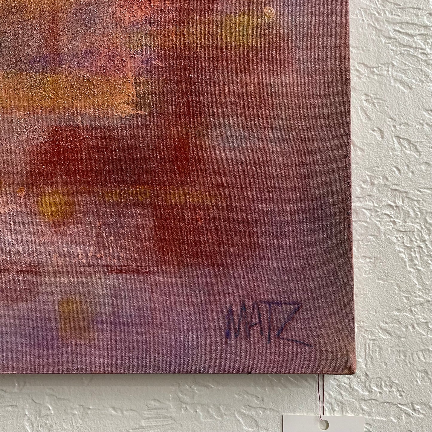 Mult-Media Canvas Painting Vintage MATZ | 52" x 46"