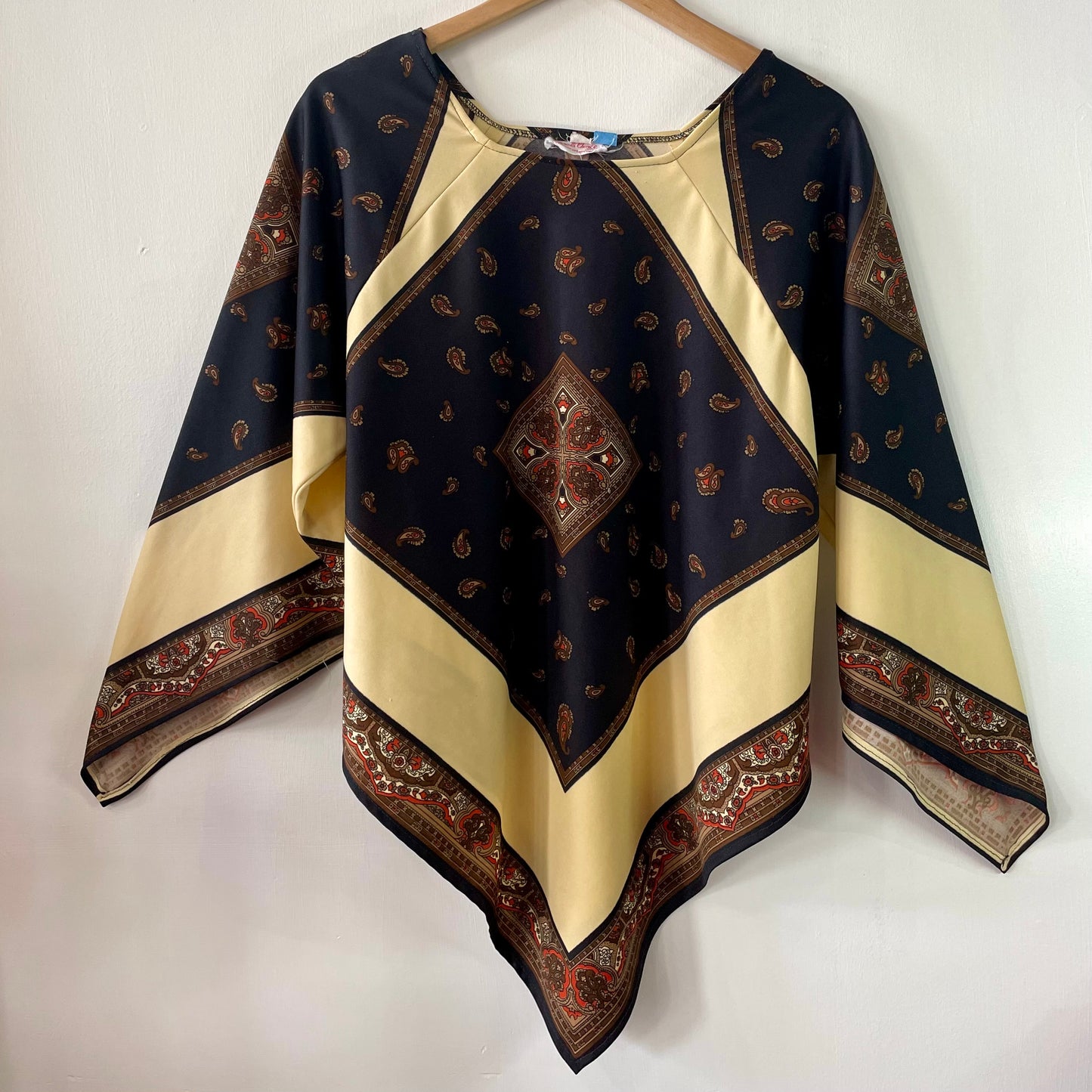 1970’s Carol's Choice Bohemian Scarf Blouse