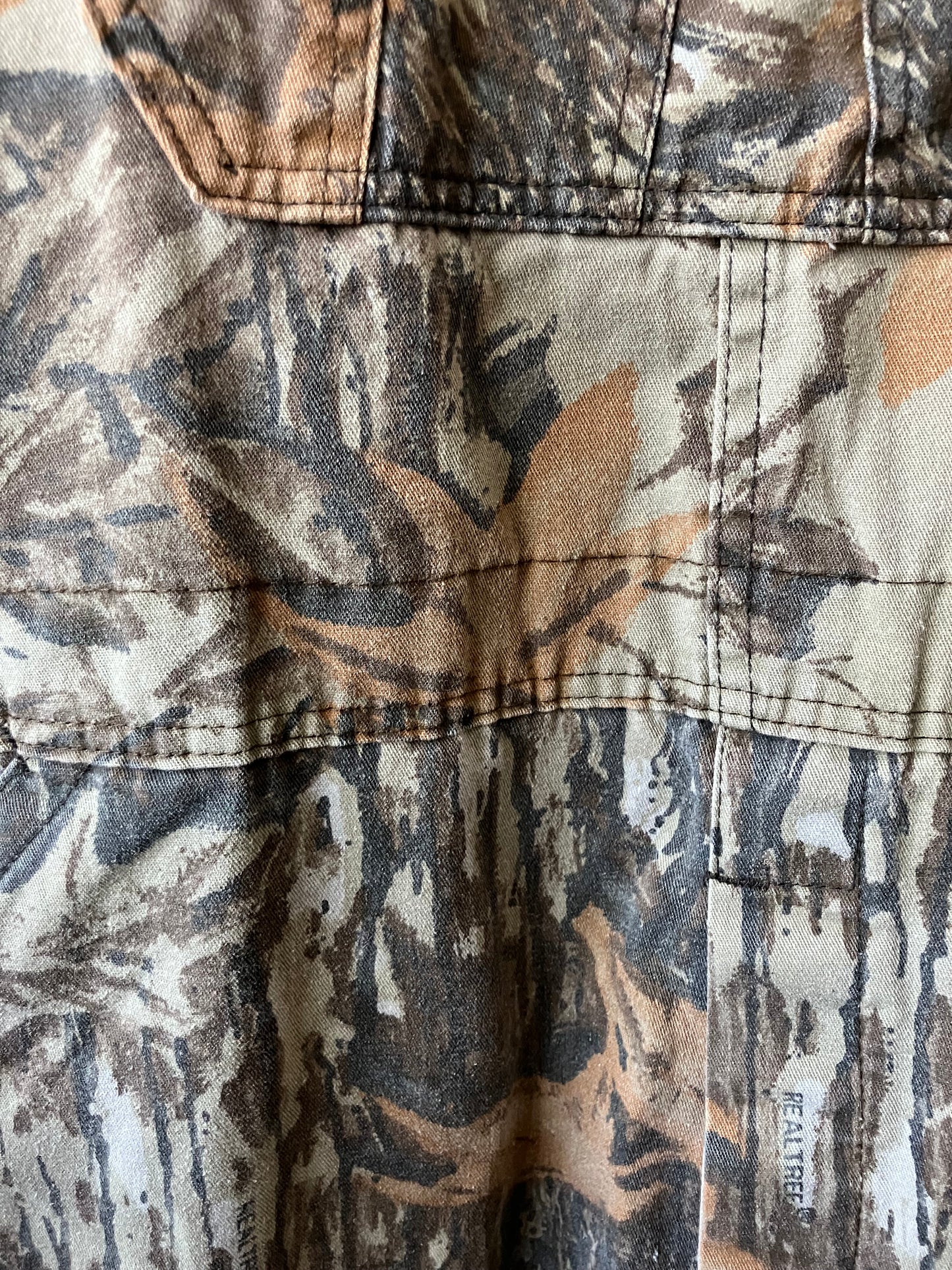 Vintage Liberty Hunting Overalls Realtree Camo Camouflage Bibs Men's Sz 42