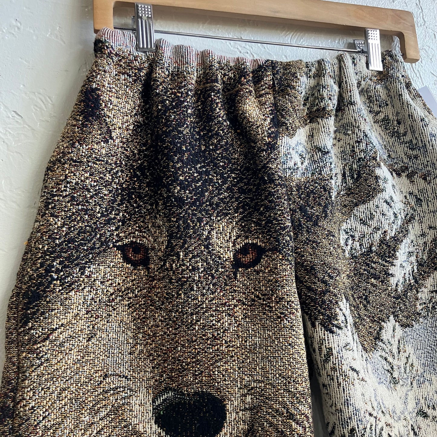 Custom Wolf Tapestry Shorts Small