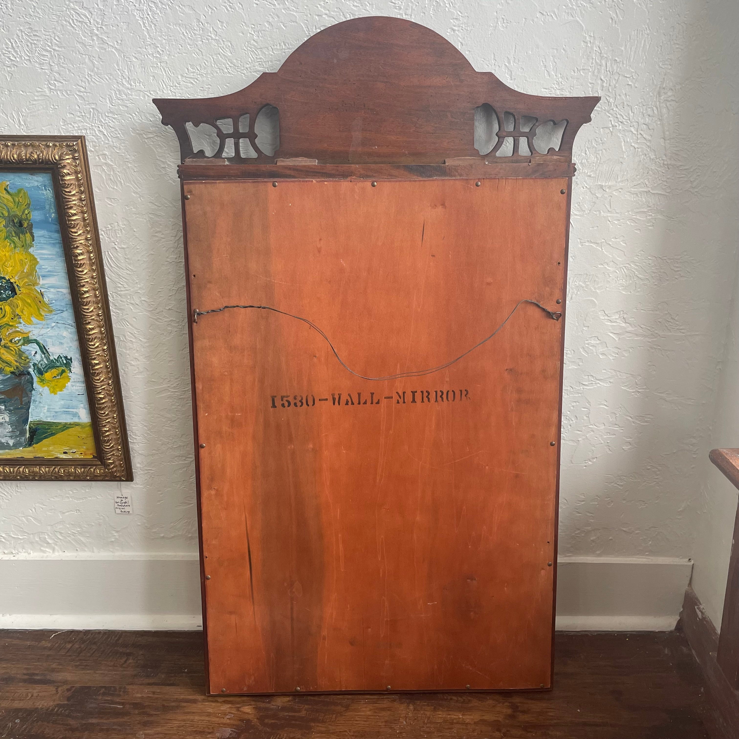 Early 20th Century Mahogany Wall Mirror