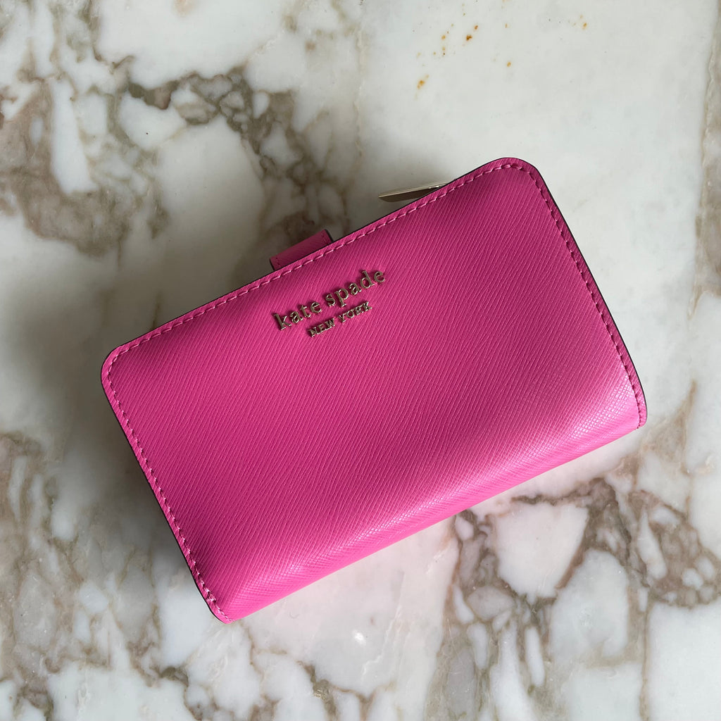Kate Spade Pink Leather Bi Fold Wallet