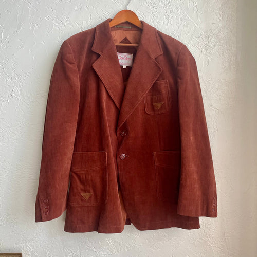 1970s Men’s 3-Piece Corduroy Suit Set | Large