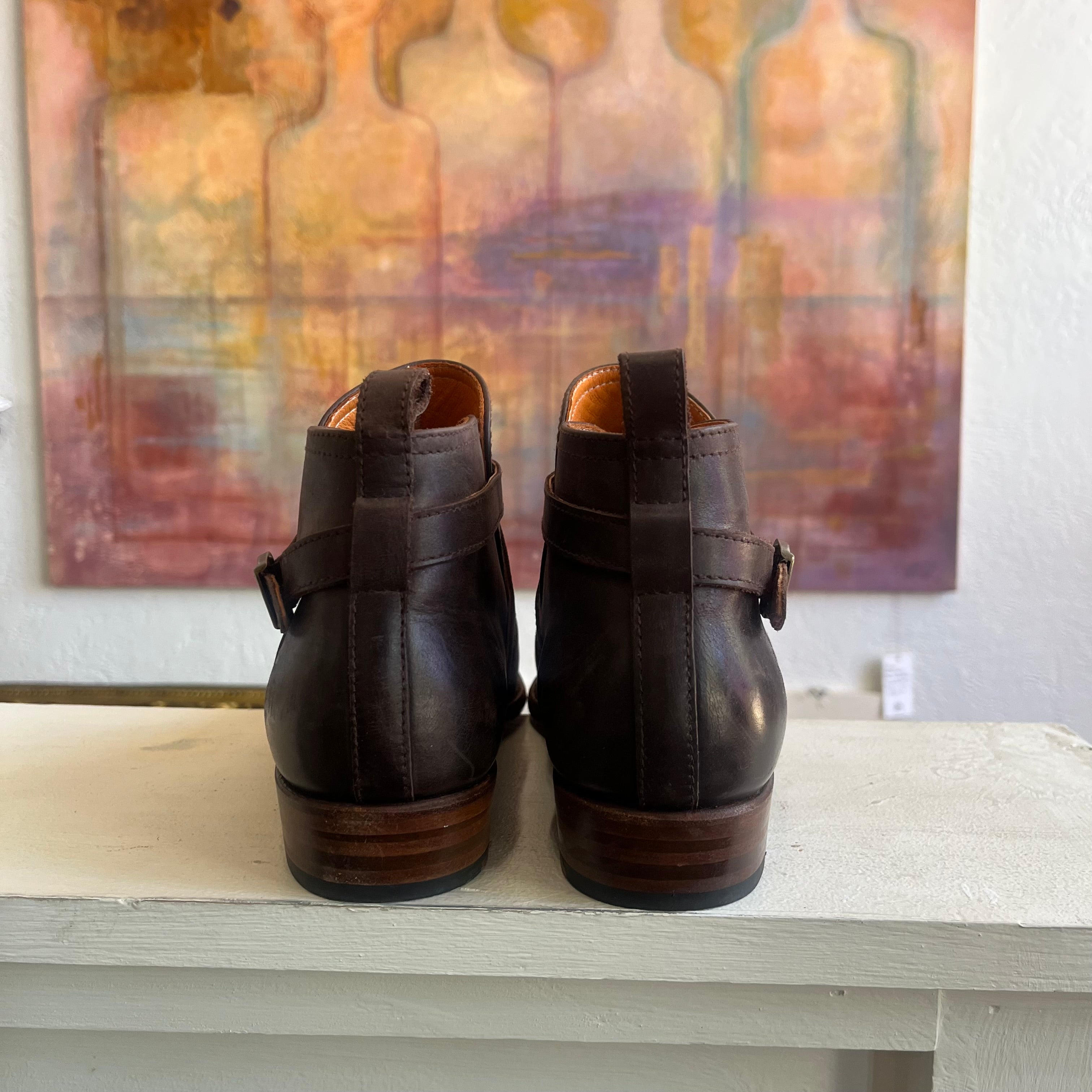 Frye Dorado Jodphur Leather Booties in Chocolate | 9M