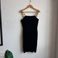 Velvet Mini Dress with Ram Straps Albert Nipon | 10 Medium