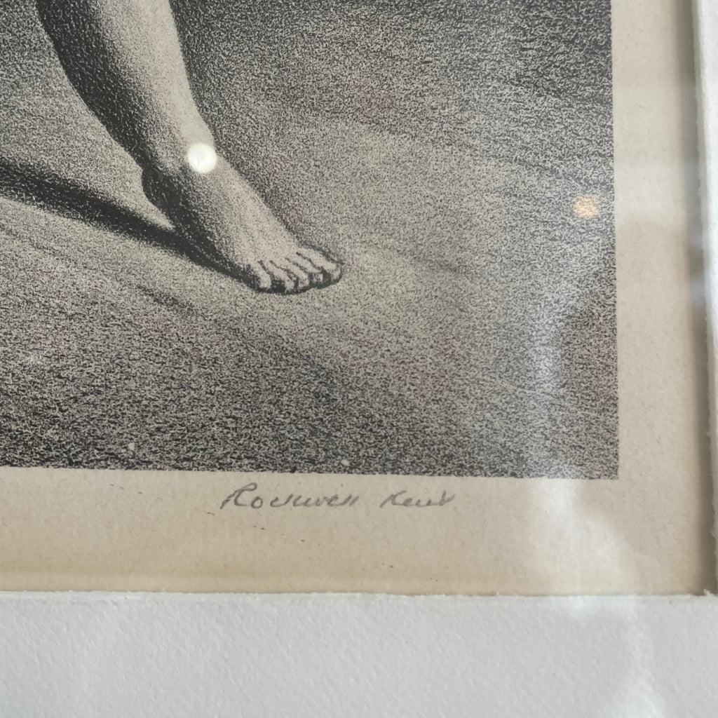 Rockwell Kent 1934 Greenland Mother, Nursing Child Signed Lithograph  13" x 16"