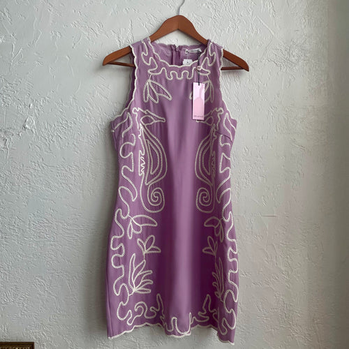 Avec Les Filles Embroidered Seahorse Sleeveless Minidress | Size 6