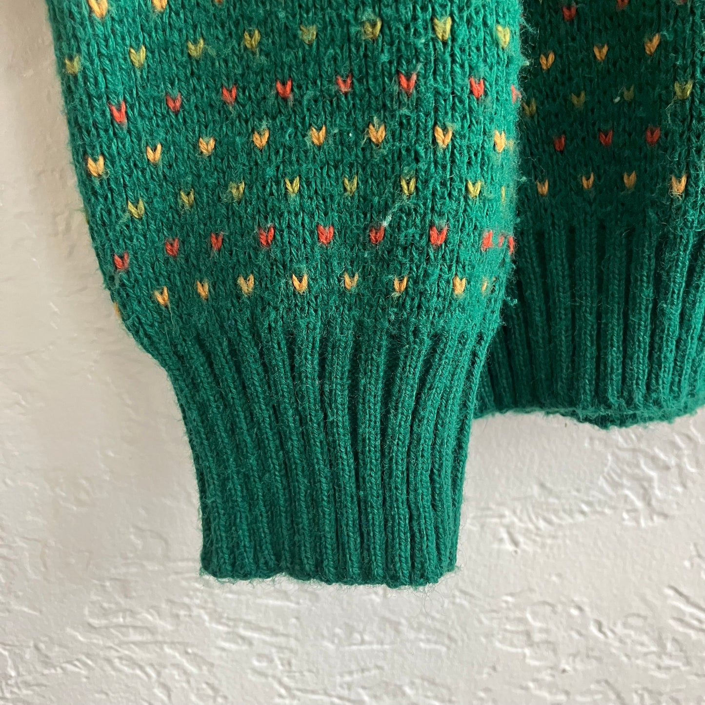 Woolrich Green Knit Cardigan Sweater | Medium-Small