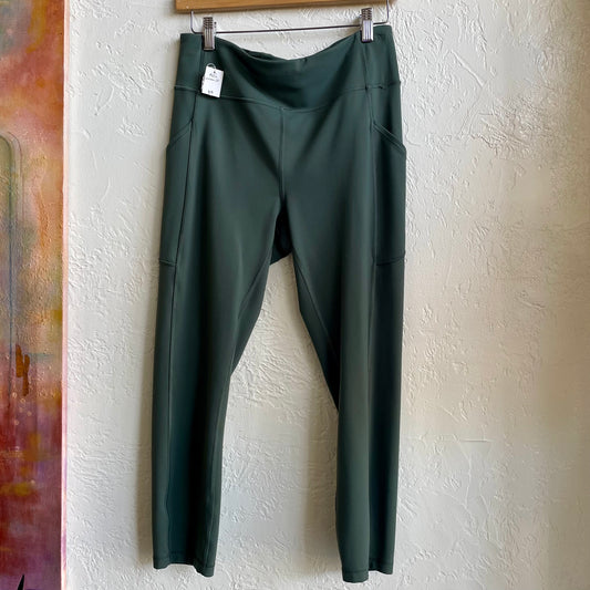 Lululemon Fast and Free High Rise Crop 25" 7 Pocket Leggings Green | Medium