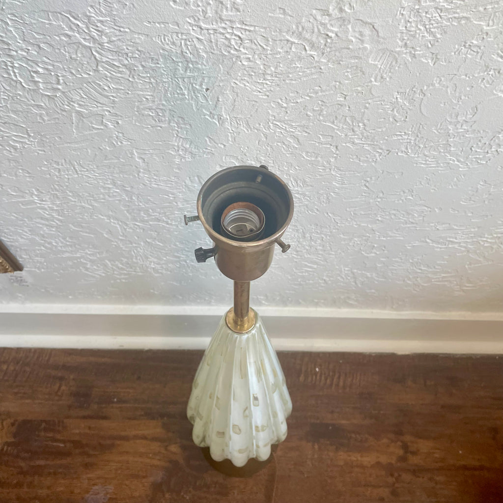 Barovier & Toso Murano Glass Gold Globe Table Lamp Mid-Century Modern