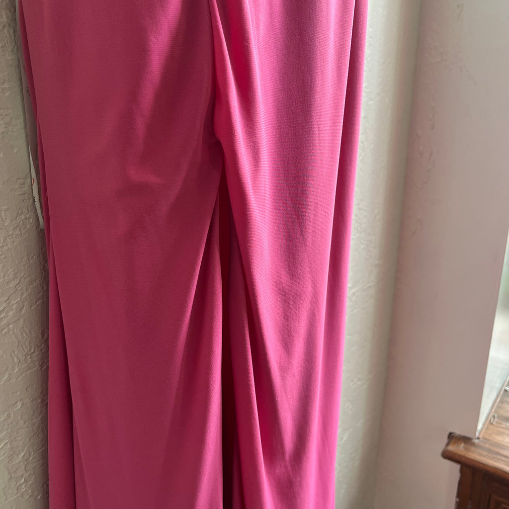 Pink Y2K Cross Rhinestone Maxi Dress | Medium